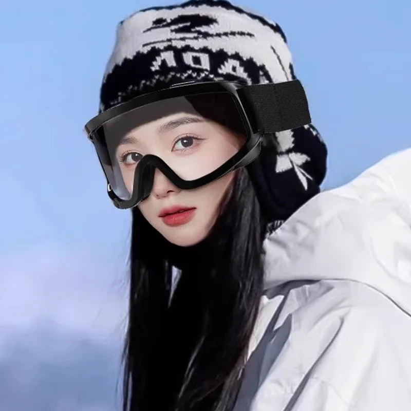 남녀공용 스키 스노보드 고글 안티포그 UV 차단 방풍 사이클링 오토바이 안경 스노우 스포츠 액세서리