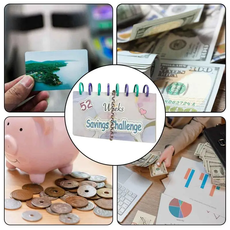 Savings Binder l 52 Weeks Savings Challenge Budget binder Money organizers  Gifts