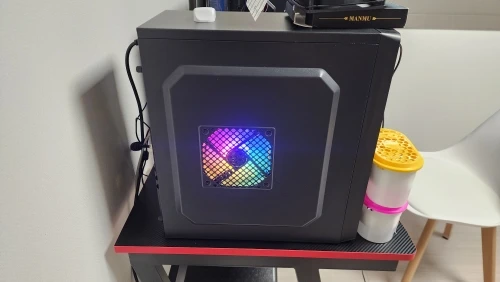 Manmu Fetival Pormotion 120mm Computer Fan Rainbow RGB/ High Cooling Performance Gaming PC Fan photo review