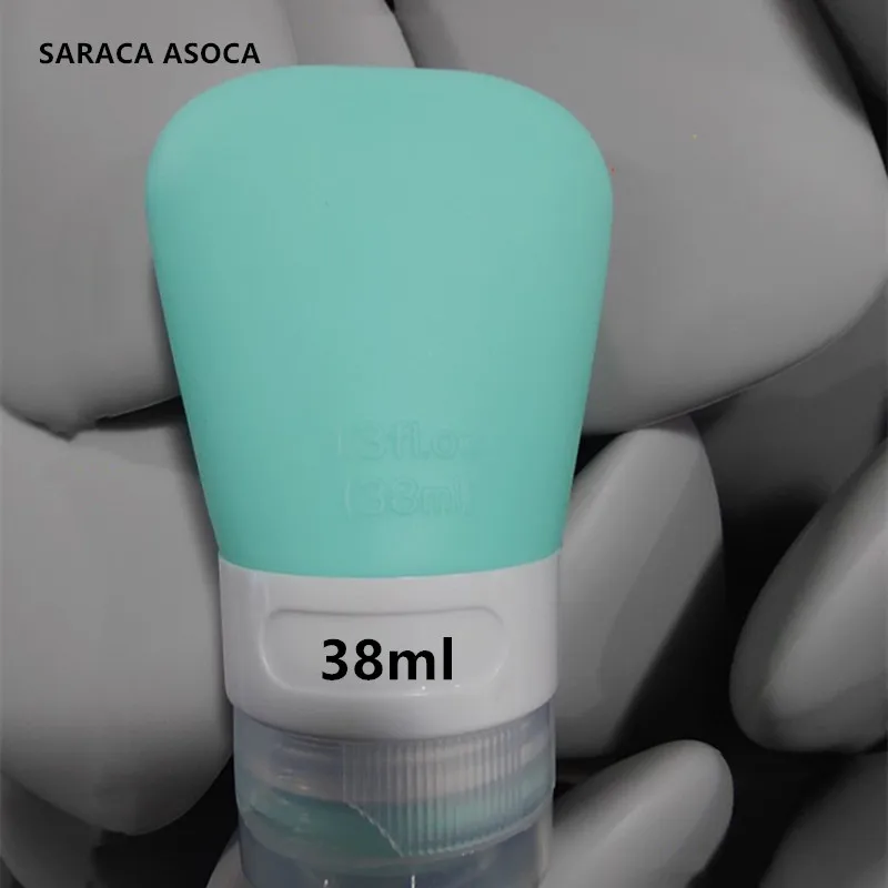 38ml 섹터 실리카 젤 화장품 리필 할 수있는 병 빈 로션 야외 여행 하위 bottling