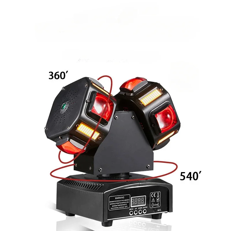 

8X10W LED Beam Moving Head Light with Laser Strobe and 3 in 1 Effect 17 DMX512 Channels for Bar KTV Nightclub Dance Hall