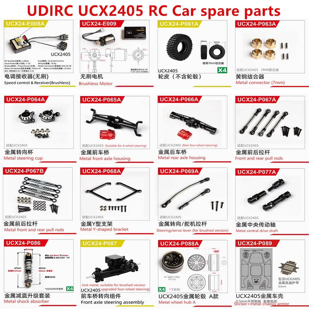 Mini voiture RC tout-terrain 4 roues motrices, jouet crawler pour enfants