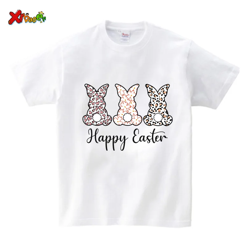 Easter Family Matching Outfits Bunny T Shirts Kids Sweet T-Shirt