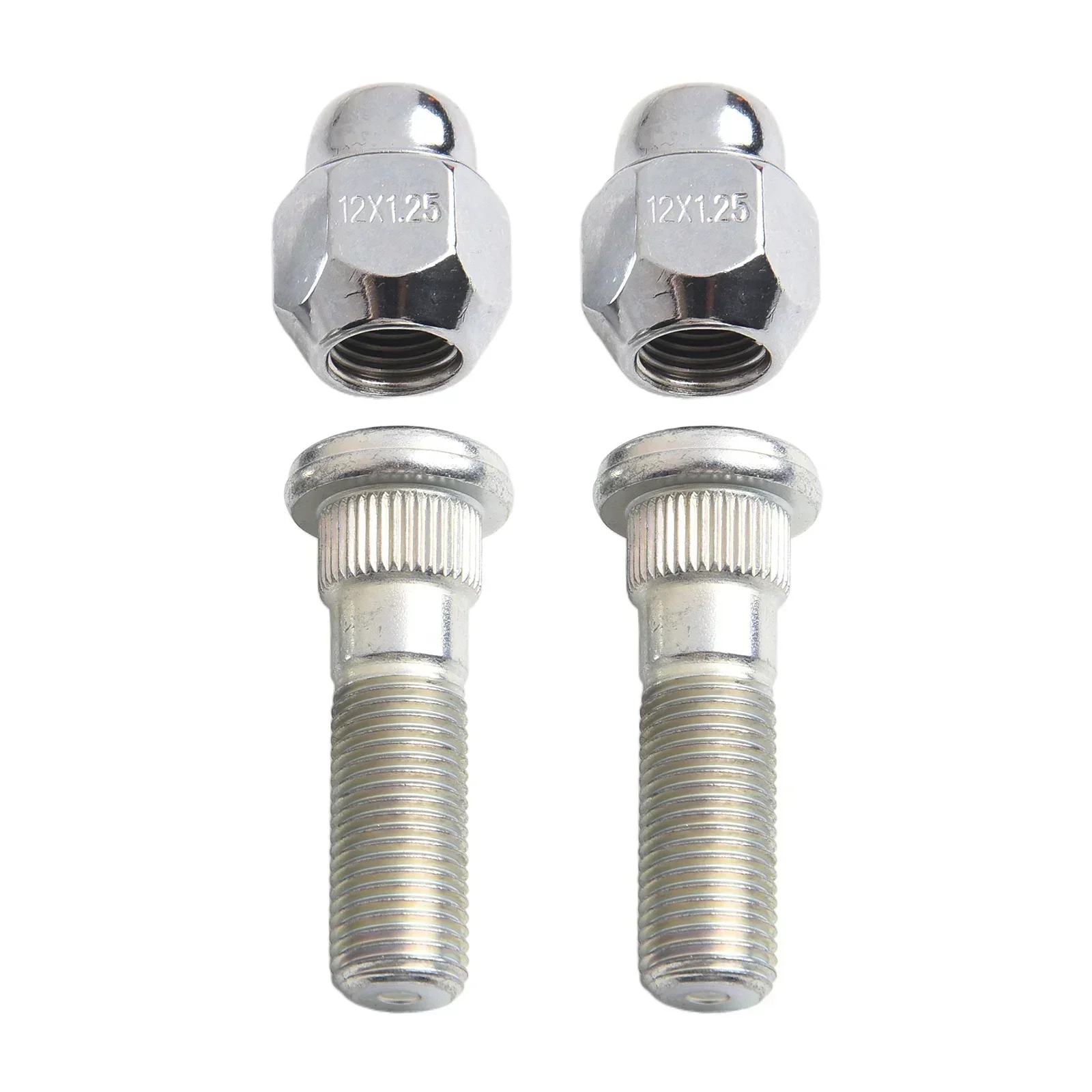 4Pcs Wheel Hub Bolt Stud Nut SET ​For Forester 2009- 28171AJ000 28365FE001 Car Accessories Steel Stud & Nut Set