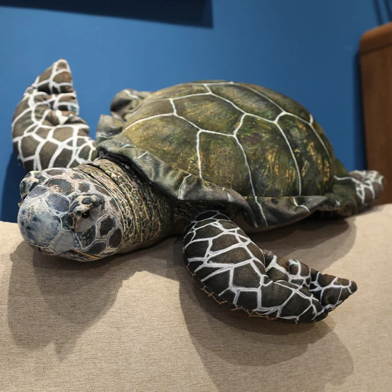 Simulation Meeresschildkröte Plüschtier Meeresschildkröte Plüschtiere Weiche Kawaii Gefüllte Schildkröte Tierspielzeug Heimdekoration Geburtstagsgeschenke – Detail 7