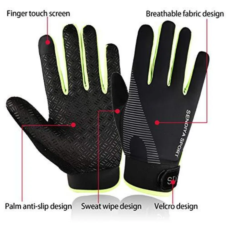 Men Cycling Gloves Full Finger Touch Screen Motorcycle Bicycle Mtb Bike Gloves Gym Training Gloves Outdoor Fishing Hand Guantes 2