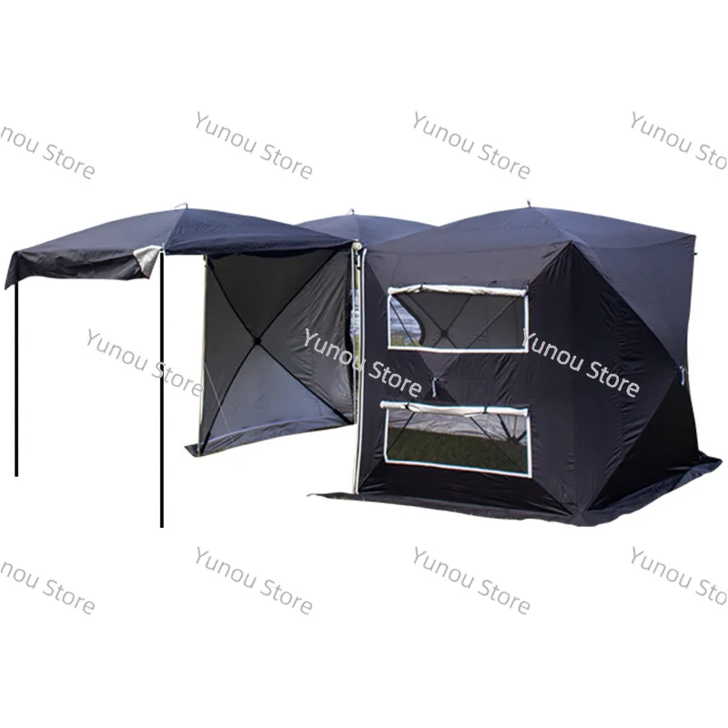 

No Need To Build A Quick Opening Extension Tent At The Side and Rear of The Car, Self Driving Tours, and Camping Sunshades