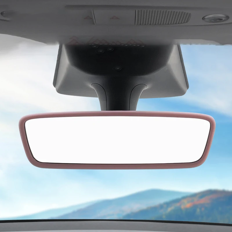 Rearview Mirror Protector For T-Esla Model Y Carinterior Spare Parts Auto Rearview Mirror Accessories Silicone Protective Cover