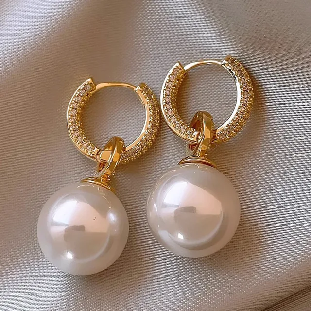 Boucle d'oreille en Zircon plaqué or pour femmes et filles, cadeau de fête, tempérament circulaire, bijoux de Banquet