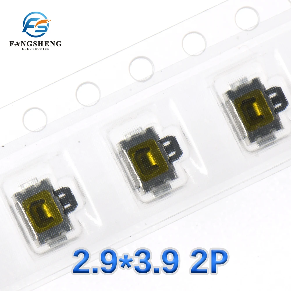 Push Button Switch 10/50PCS micro switch smd 2pin 4pin 3.9*2.9SMD Switch Button Key for Mobile Phone 12v Side Button Light Touch 3X4