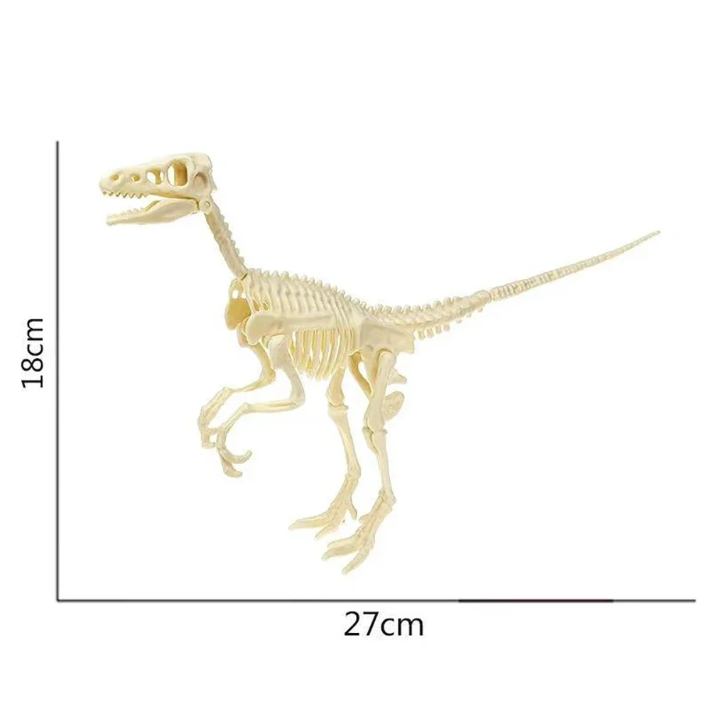thumbnail image 1 of Kit de ensamblaje de esqueleto de dinosaurio hecho a mano para niños, modelo de esqueleto de plástico de fósil de dinosaurio de simulación, modelo de Tiranosaurio Rex, 1 of 5
