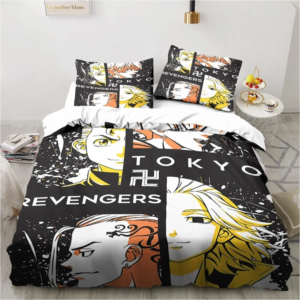 Anime Tokyo Revengers Ryuguuji Ken Sano Manjiro Duvet Cover Cartoon Bedding Sets Bed Set Quilt Comforter Covers Home Textiles 6