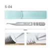 DIYDAY Eyelash Extension Tweezers Stainless Steel Eyebrow Precision Tweezers Fiber Tip Volume Isolation Lashes Extension Tweezer 3