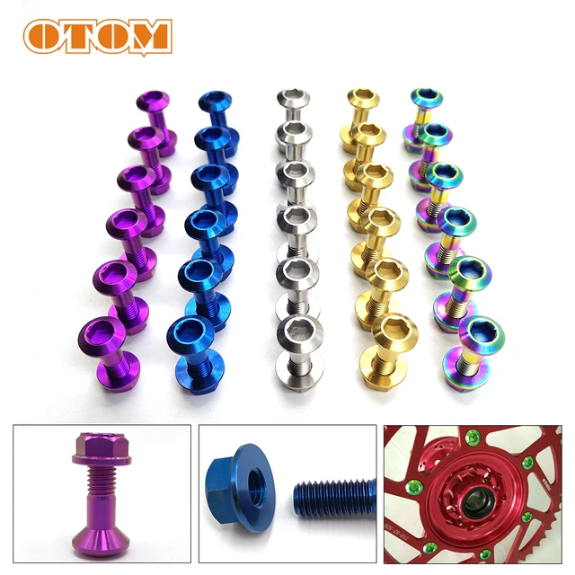 오토바이를 업그레이드하세요: OTOM 오토바이 브레이크 패드 스프로킷 볼트 키트