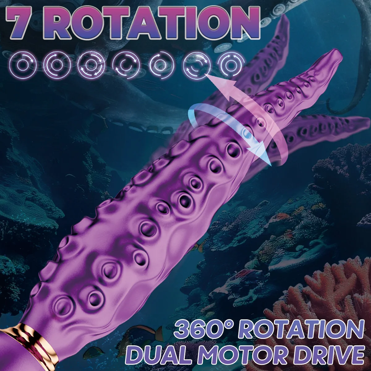 Vibrating Monster Dildo Sex Toys Octopus Tentacle Silicone G-Spot Clitoris Vibrators 7 Modes for Anal Vagina Nipple Stimulation sex toys