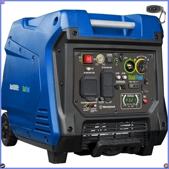 Super Quiet 5000W Inverter Generator - Dual Fuel, Remote Start, CO Sensor for RV & Home