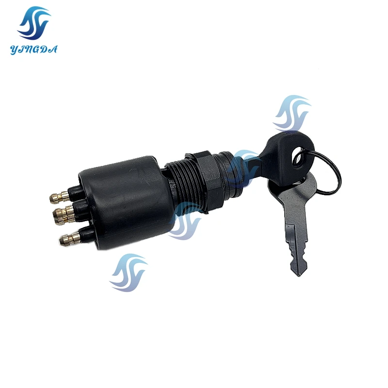 175974 5005801 Ignition Switch & Key Assembly With Lanyard for OMC Johnson Evinrude 40-200HP Outboard Motor rocker switch marine accessories marine hardware engine kill switch