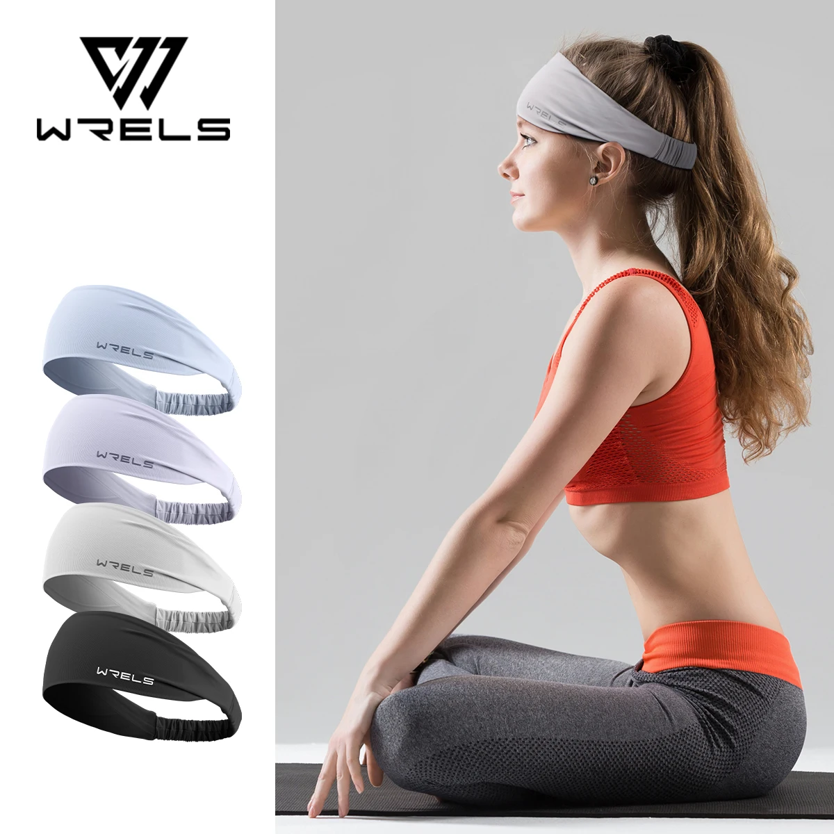 WRELS Elastic Absorbent Sports Headband 1