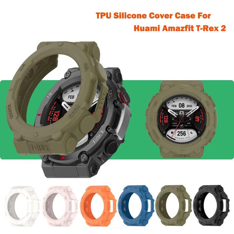 

Защитный чехол для Huami Amazfit T-Rex 2 защитный силиконовый из ТПУ