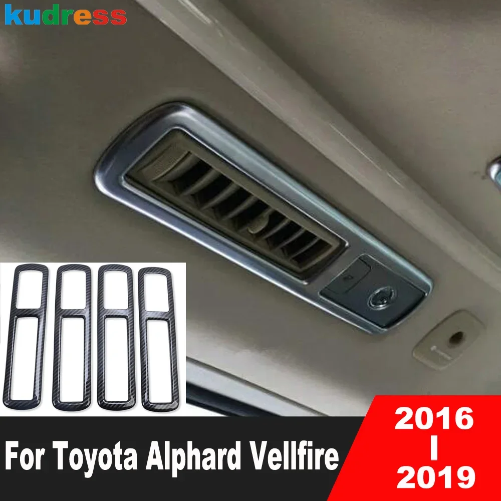 

Автомобильная лампа для чтения, оболочка для Toyota Alphard Vellfire 2016 2017 2018 2019, Матовая рамка для вентиляционного отверстия, аксессуары