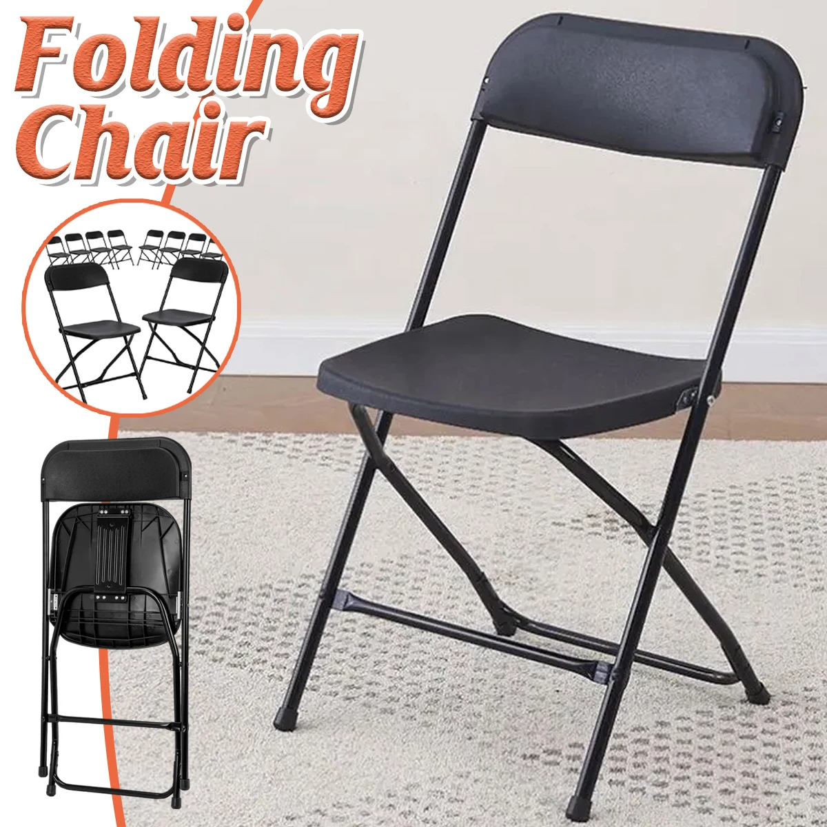 Folding Chair Easy Backrest Portable Leisure Outdoor Camping Seating Chair AU