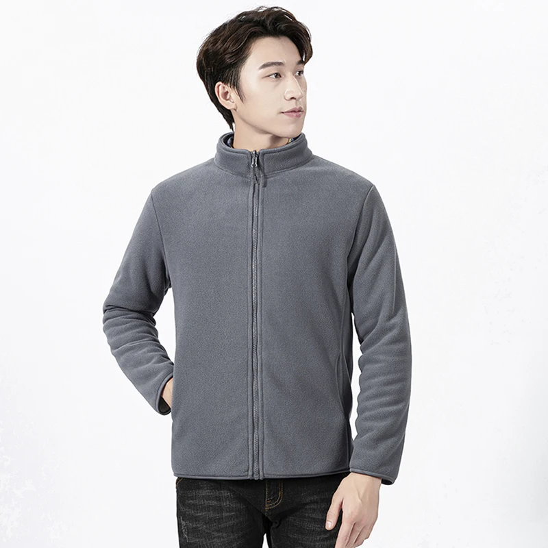 양털 코트 남성용 폴라 플리스 겉옷 여성용 탑 야외 재킷 라이너 봄, 가을, 겨울 양면 두꺼운 후드 카디건