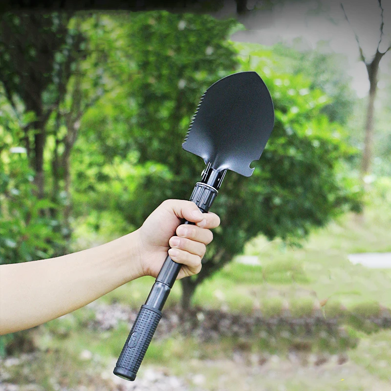 Camping Folding Survival Spade Shovel Stainless Steel Portable Field Army Shovel Engineer Shovels Snow Hoe Digging Tool 5