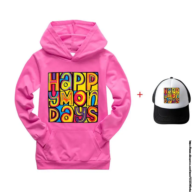 Kids Hoodie Happy Mondays Baby Graphic T Shirts Kids Printed Boys Children Anime Cute Hoodes Cap Girl Tops Tee Shirt Fille