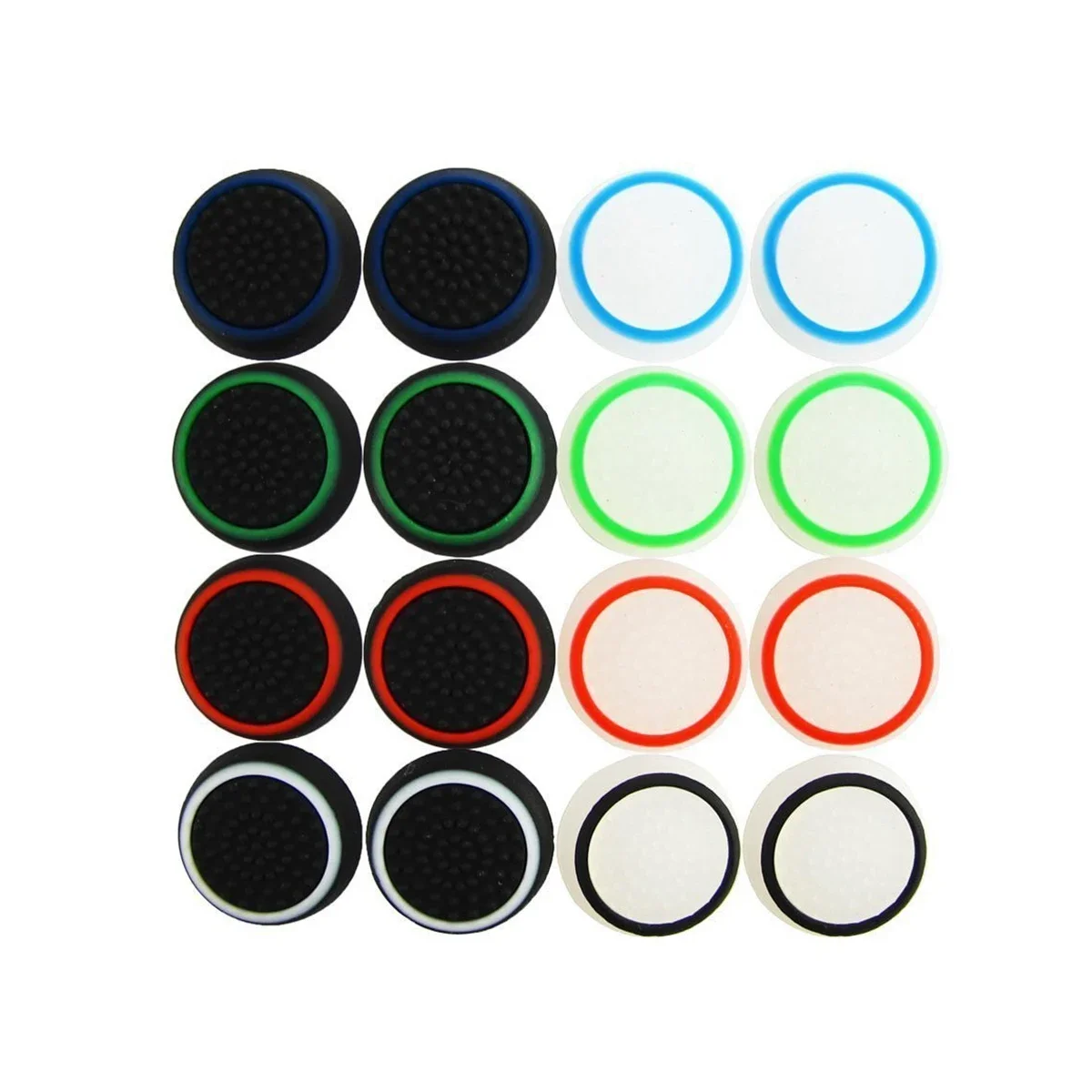 Dual-color silicone ThumbStick Grip Cap Cover For Playstation 5 PS5 PS4 Slim/Pro Xbox Series x/s Game Controller