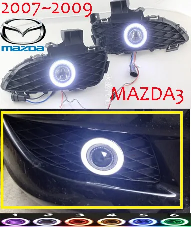 

1set 2007~2009y car bumper head light for mazda 3 mazda3 fog light car accessories headlight for mazda3 mazda 3 daytime light