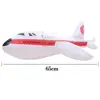 2Pcs Inflatable Airplane Float Airplane With Inflatable Tube Outdoor Fun Inflatable Toy DIY Classic Toy For Kid Birthday Gift 6