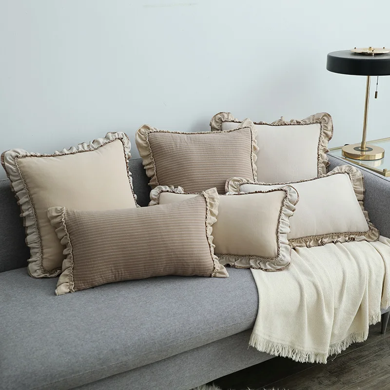 Cuscini Divano In Velluto Grigio 45x45 - 2 Pezzi Con Imbottitura Inclusa E Sfoderabile - Federe Morbide Per Salotto, Letto E Decorazione - Cuscini Arredamento Moderni - 5