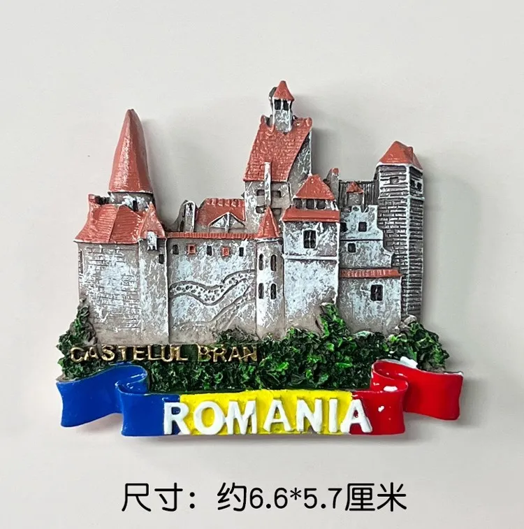 Aimant De Réfrigérateur 3D En Forme De Château De Corvin Roumanie - Cadeau Souvenir De Voyage - Décoration De Maison Ou De Cuisine - Autocollant