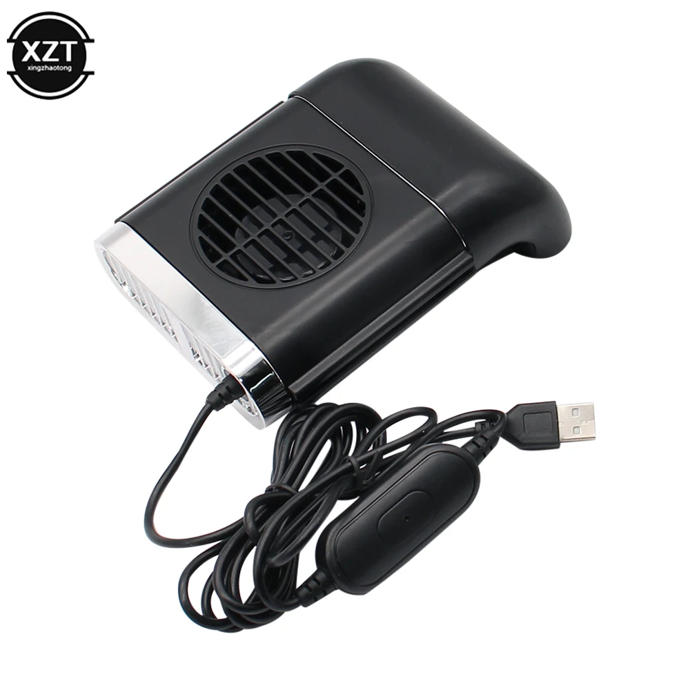 자동차 뒷좌석 미니 USB 팬, 접이식 무소음 팬, 3 등급 풍속 조절 가능, 자동차 쿨러, 공기 냉각 팬, J60F