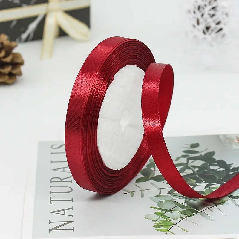Elegant Satin Ribbons for Gift Wrapping & Decorations - 25 Yards