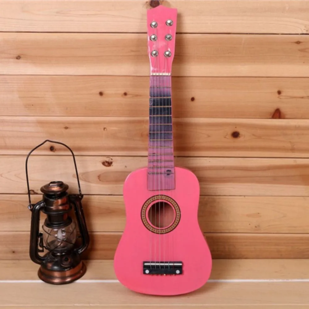 【HOT SALE】 Solid Wood Children's Guitar Adjustable String Knob Classical Children's Instrument Toy Durable 21 Inch Musical Instrument Toy - 3