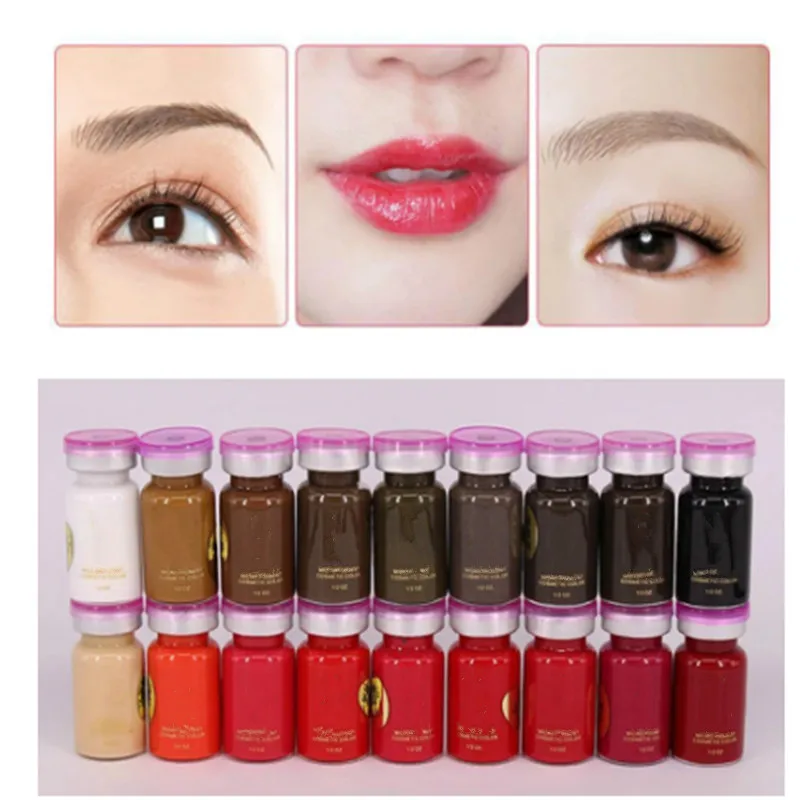 

2022 новые полуперманентные чернила для татуажа бровей, долговечные эмульсии, пигмент для макияжа, микроблейдинг, краситель, товары для красоты