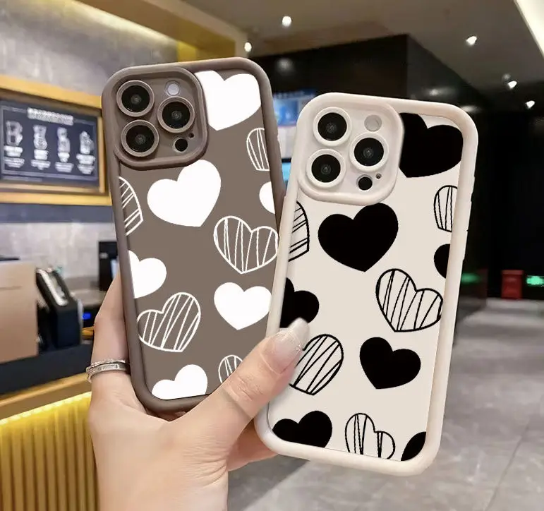 Trend Love Shockproof Silicone Phone Case - Soft Protective Cover