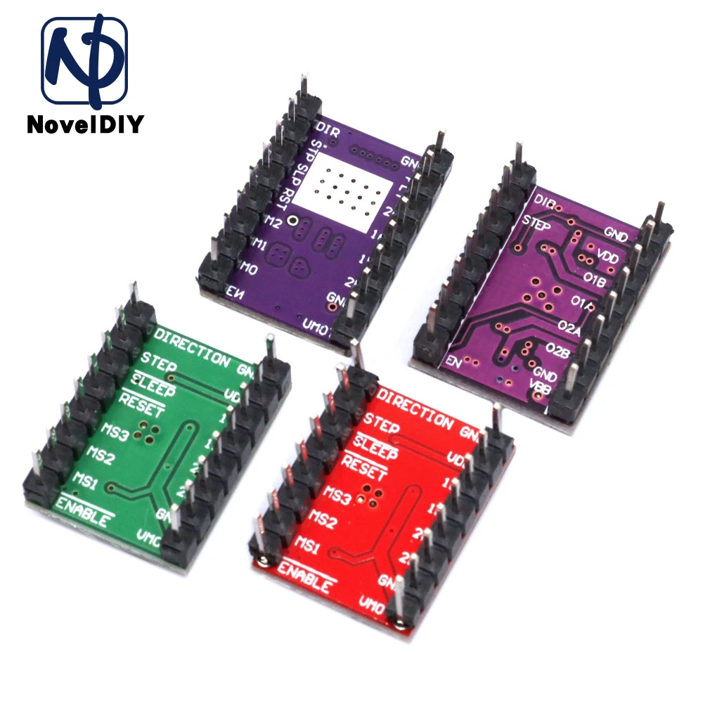 Reprap Stepper Driver Module A4988 DRV8825 AT2100 Stepper Motor Driver Module with Heatsink For 3D Printer Ramps 1.4 CNC Shield stepper motor driver