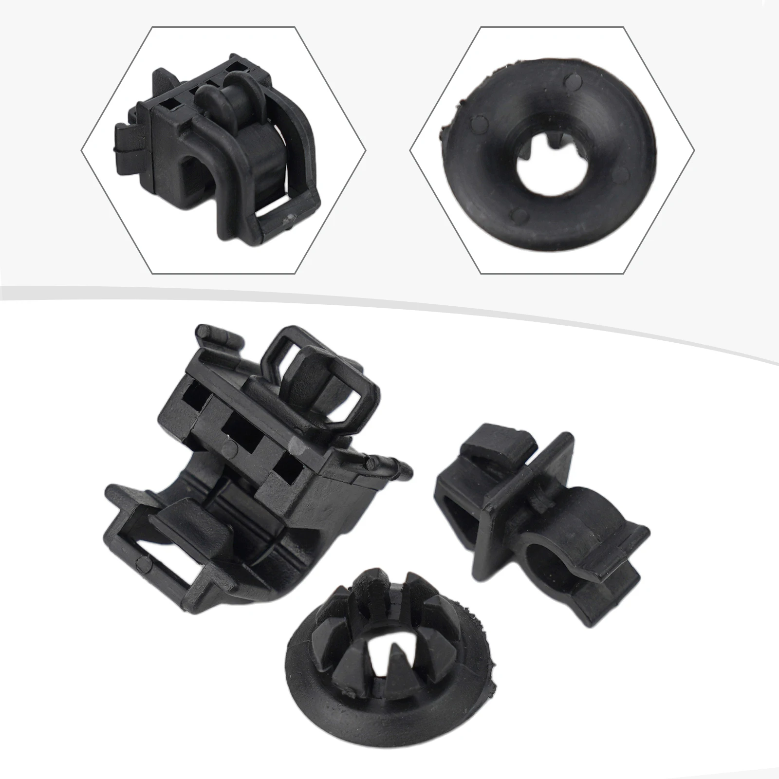 

New Clips Hood Rod Holder Accessory 3PCS/lot Black For Accord Odyssey Pilot Fit RB1 For Honda Opener Stay Grommet