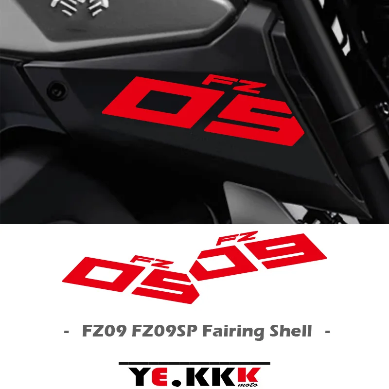 

For Yamaha FZ09 FZ-09 09 FZ SP MT-09 MT09 Air Intake Side Cover Sticker Set Fairing Cut Sticker Decals Custom Color Reflective