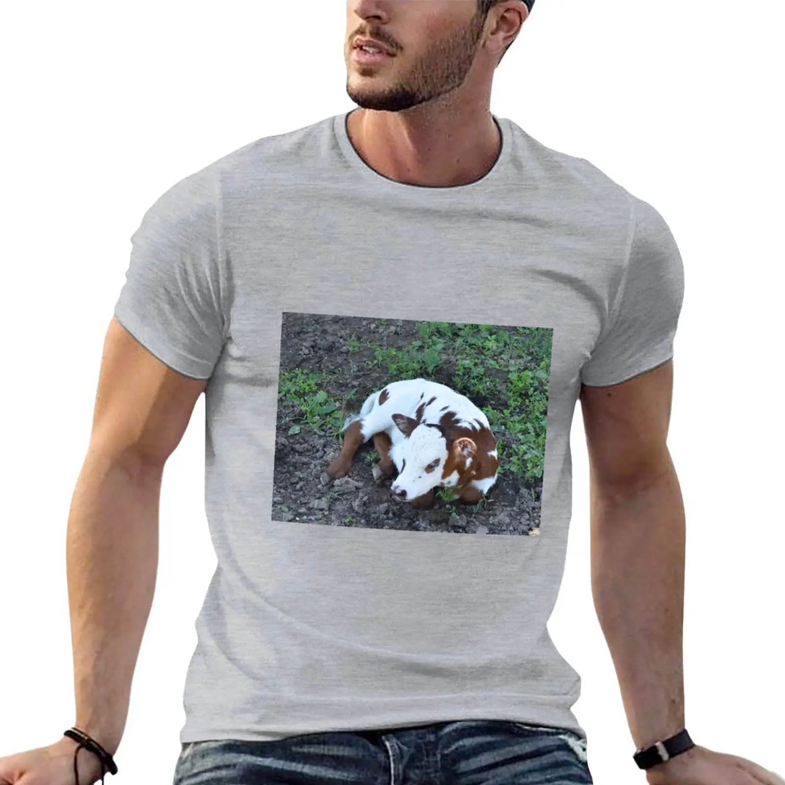 

Adorable Newborn Calf T-Shirt blacks boys animal print shirt designer t shirt men
