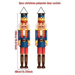 Festive Holiday Door Banner & Ornaments Set - Cheerful Christmas & New Year Decor (20)