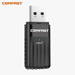 COMFAST Dual-Band WiFi 6 & Bluetooth Adapter with Free-Drive Technology - 900Mbps (900M and BT5.3)