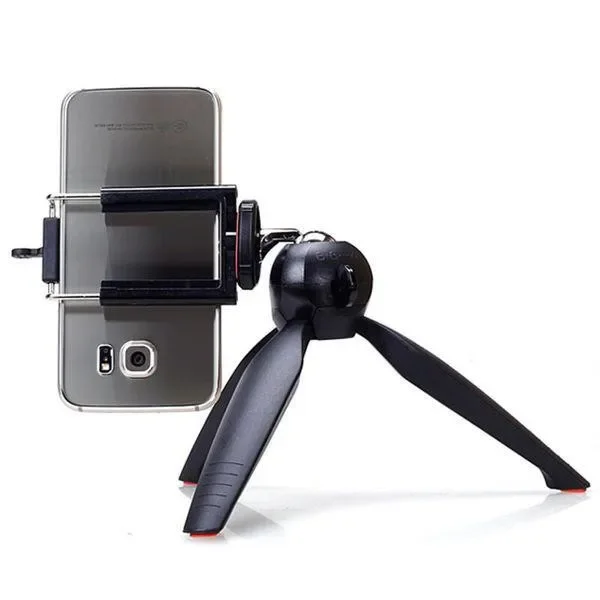 Phone Holder Clip Desktop Tripod 2 in 1 Mini Handheld Tripod Selfie Holder