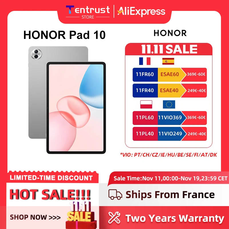 HONOR Pad 10 グローバル版 12インチ 新品 S9e2f49cff4844ac691e4187ceb0da
