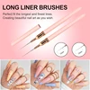 5 Pieces Set Liner Brush for Nail Art Painting,Fine Liner Brushes for Nails,Liner Nail Brush Set for Acrylic 5