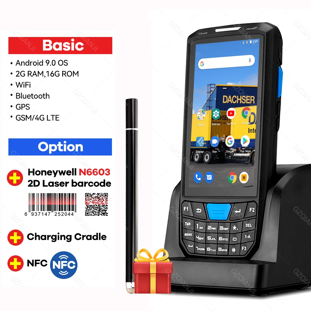 Honeywell Android 9 POS PDA Rugged Handheld Terminal Portable Numeric Data Collector 1D 2D QR Barcode Scanner Retail Inventory