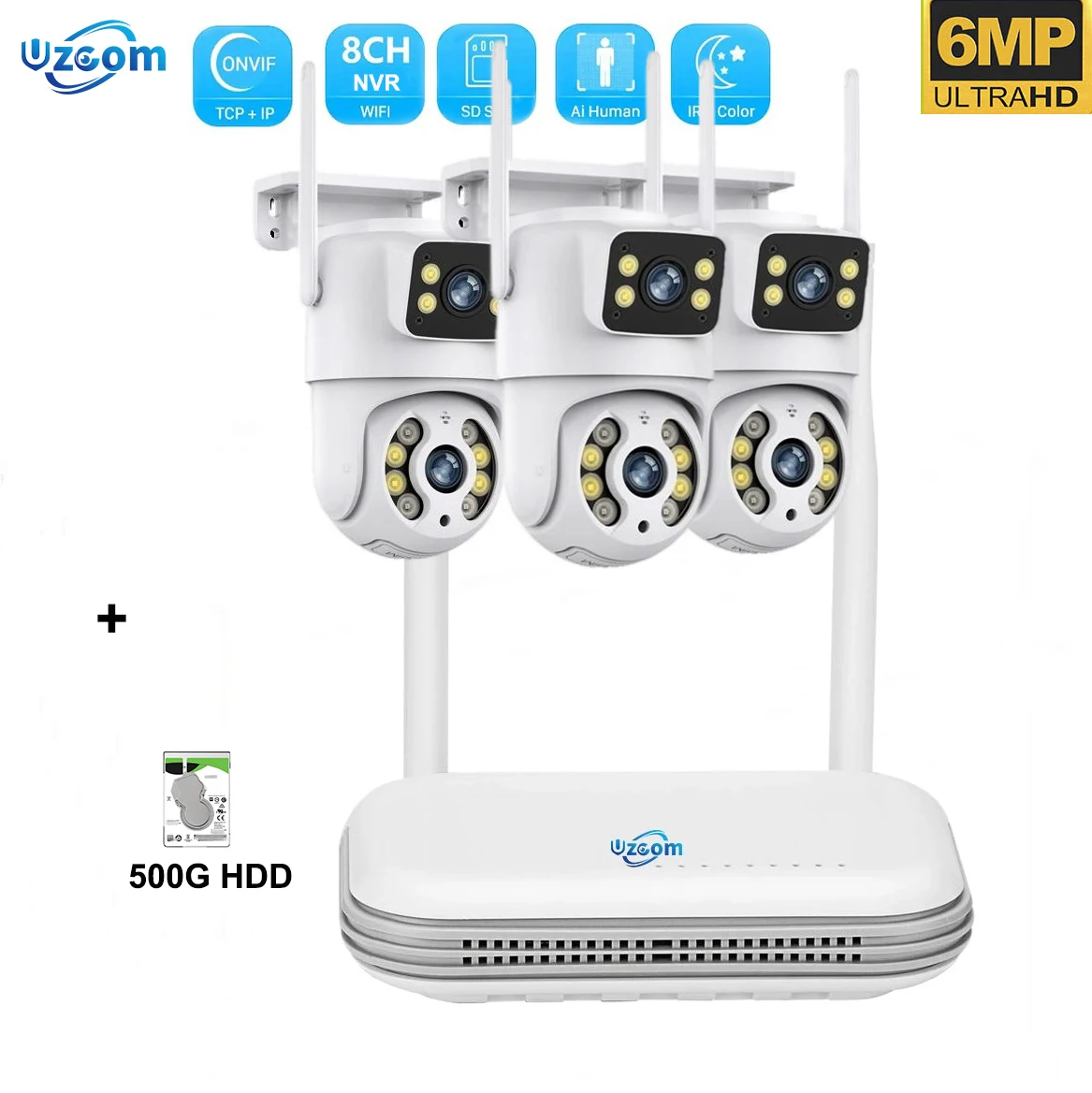 NVR add500G Add 3Cam