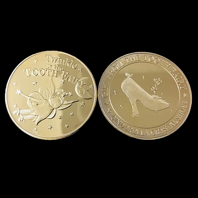 1Pc Tooth Fairy Moneta Commemorativa Creativa Per Bambini Cambio Denti Per Regalo Per Bambini